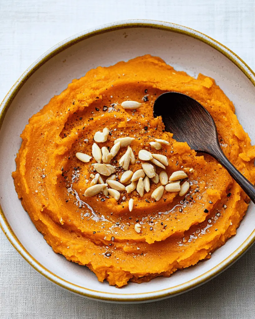 Mashed Sweet Potatoes with Caramelized Pineapple