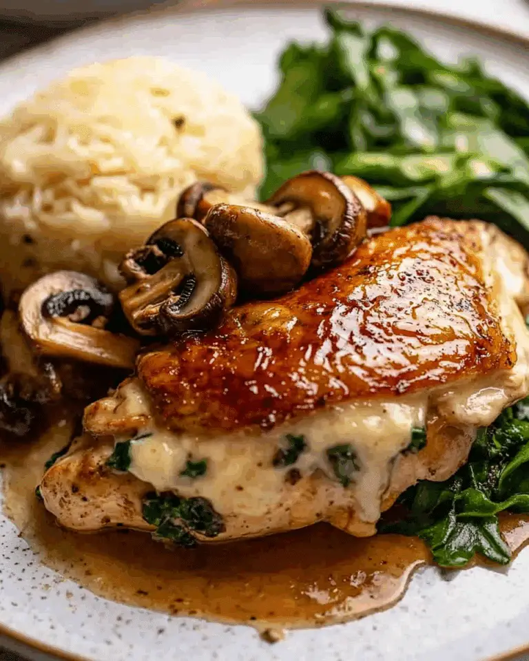 Mushroom Stuffed Chicken Breast