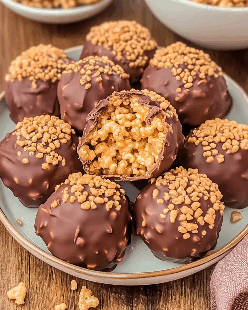 Peanut Butter Balls with Rice Krispies