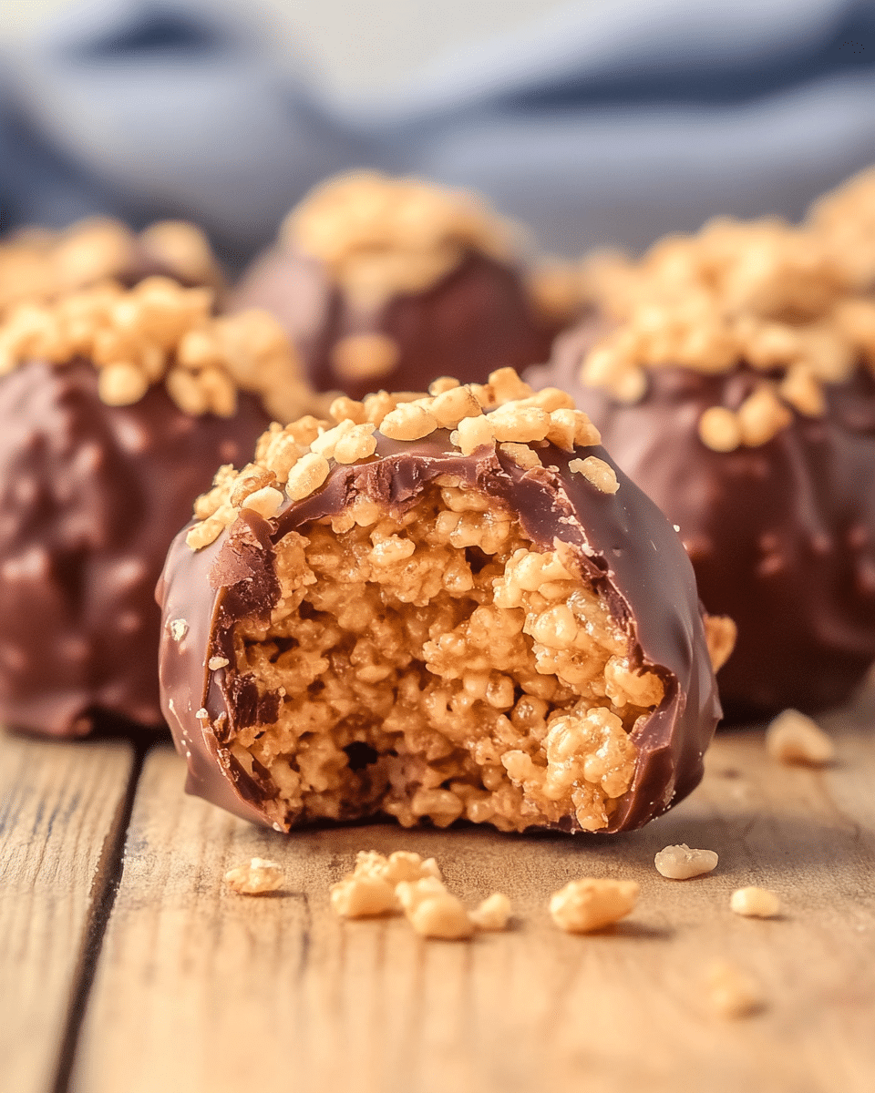 Peanut Butter Balls with Rice Krispies