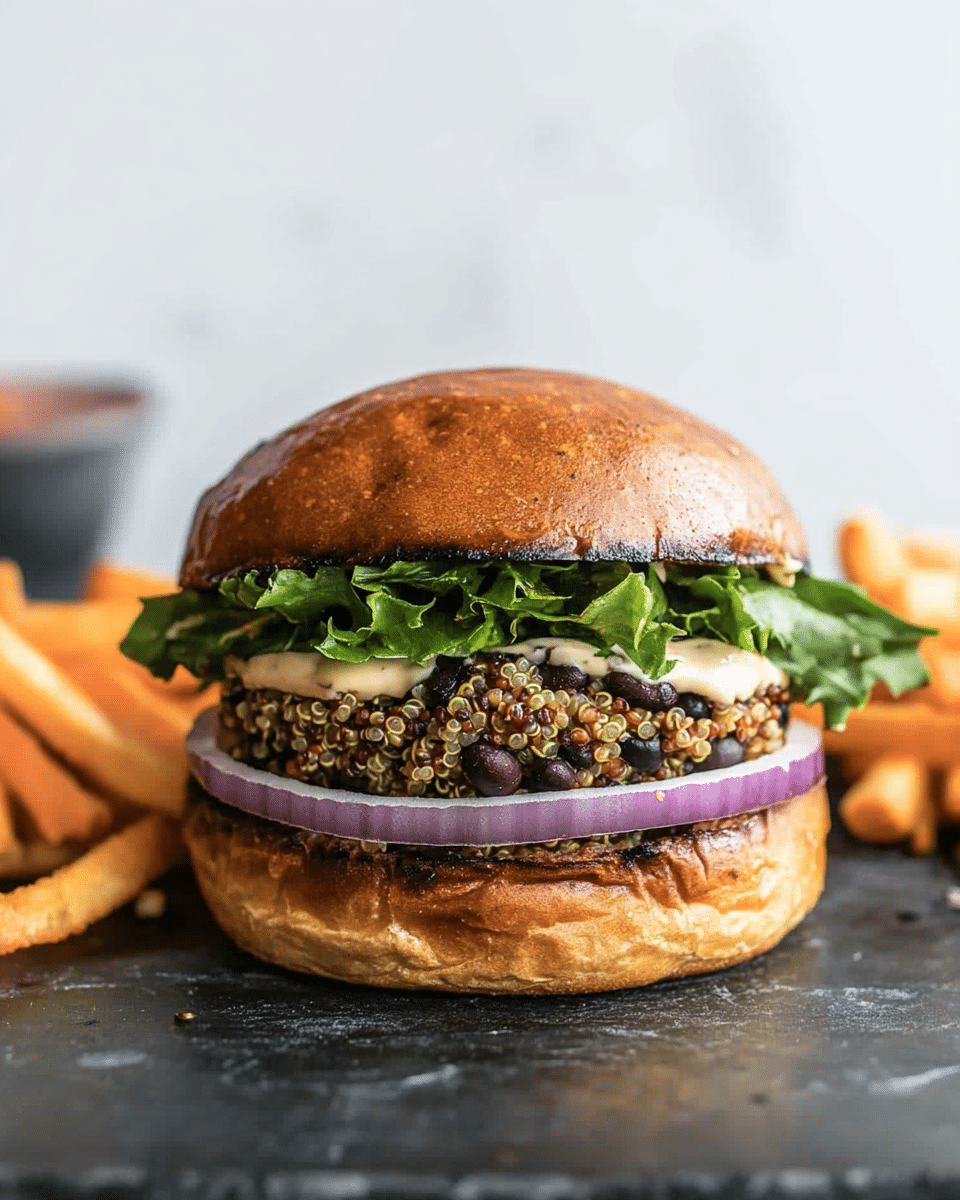 Quinoa Black Bean Burgers