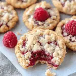 Keto Raspberry Crumble Cookies