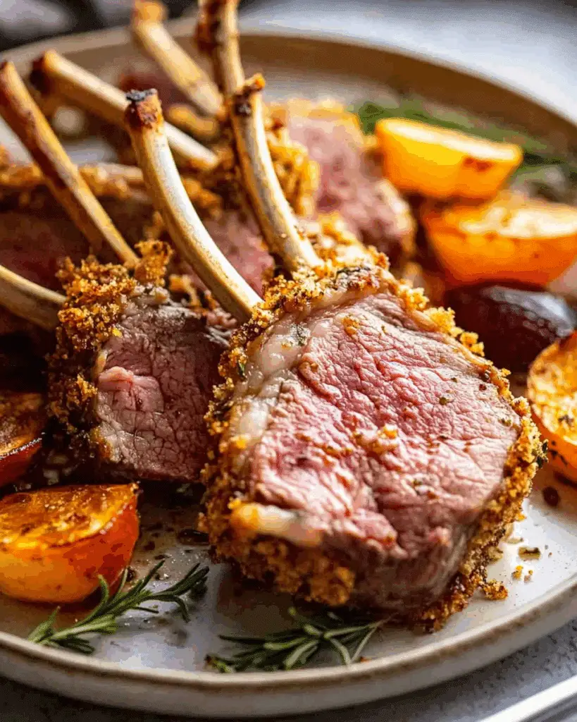 Rosemary Crumbed Rack of Lamb