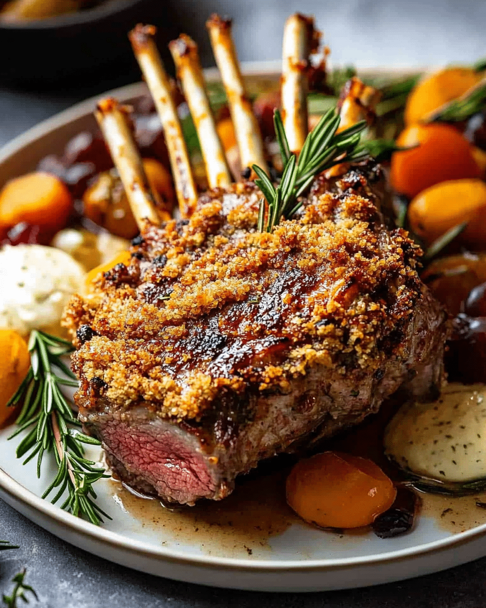 Rosemary Crumbed Rack of Lamb