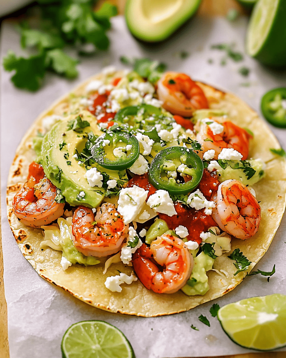 Shrimp Tacos with Creamy Cilantro-Lime Sauce