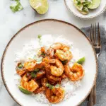 Spicy Chili Garlic Shrimp with Coconut Rice