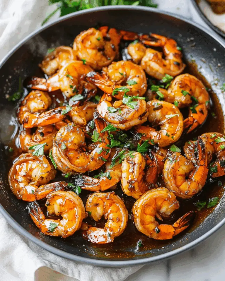 Sticky Honey Garlic Shrimp