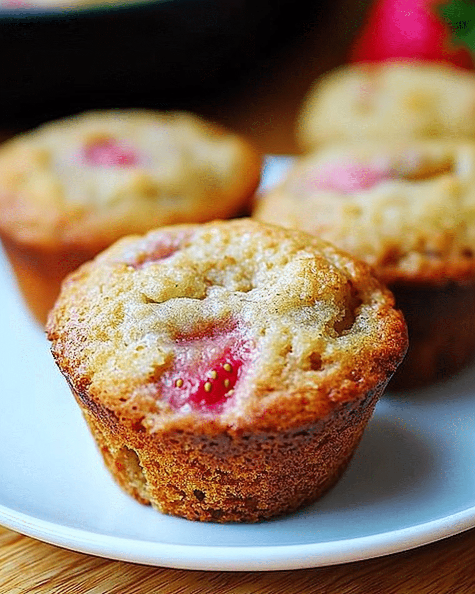Strawberry Banana Bread Muffins