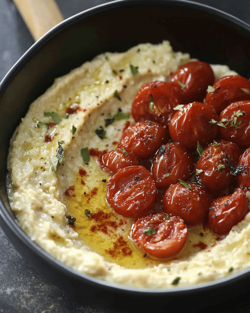 White Bean Dip with Roasted Tomatoes