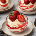 Mascarpone Mousse with Roasted Strawberries