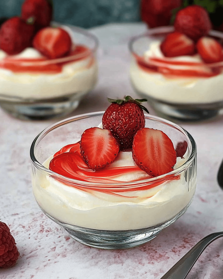 Mascarpone Mousse with Roasted Strawberries