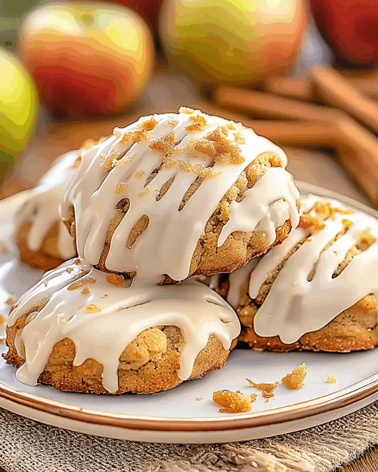 Apple Cookies with Maple Icing