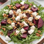 Rocket, Beetroot, Walnut & Feta Salad with Balsamic Dressing