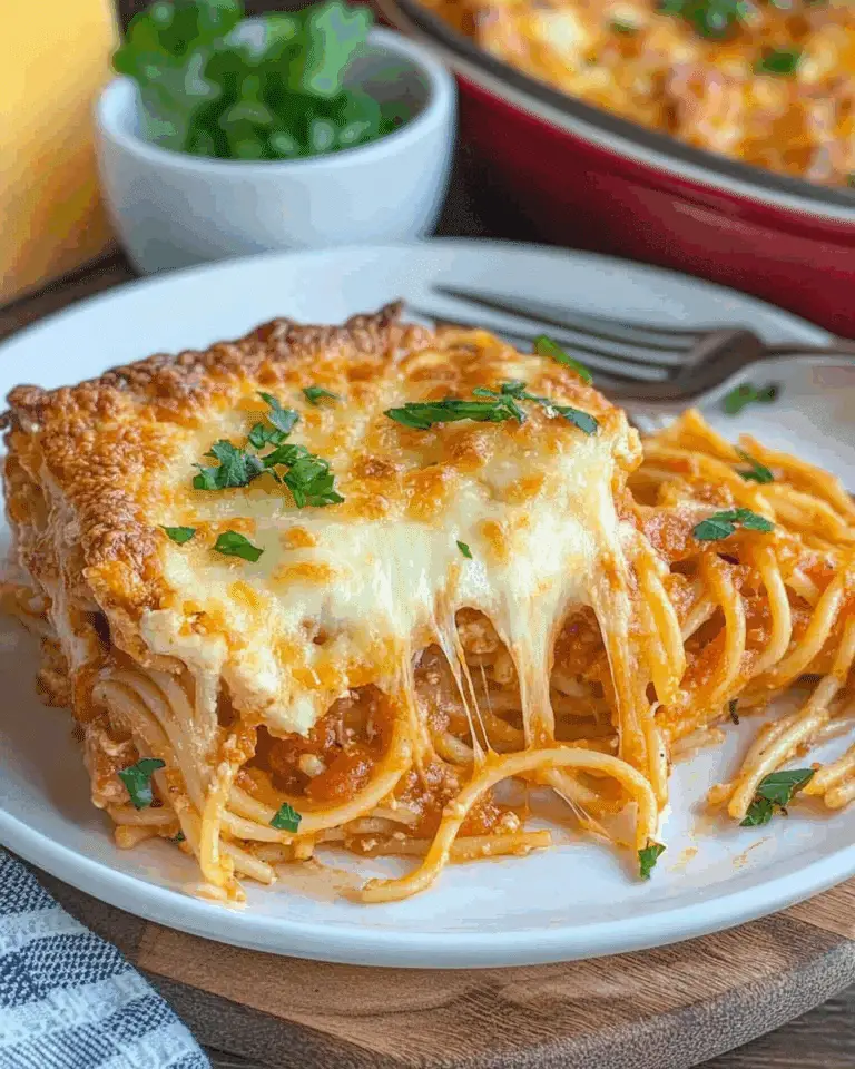 Cheesy Baked Spaghetti