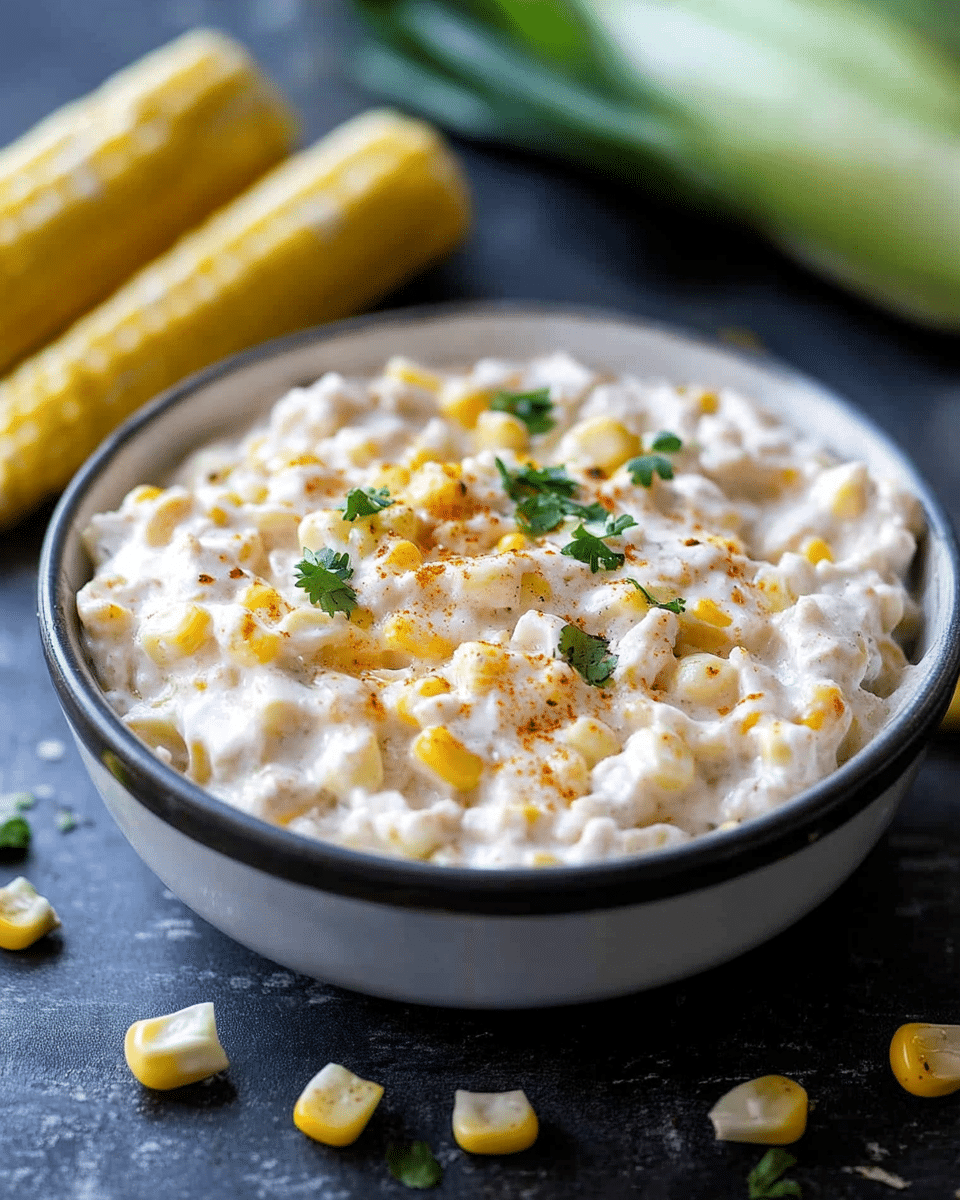 Grilled Corn and Green Chile Dip