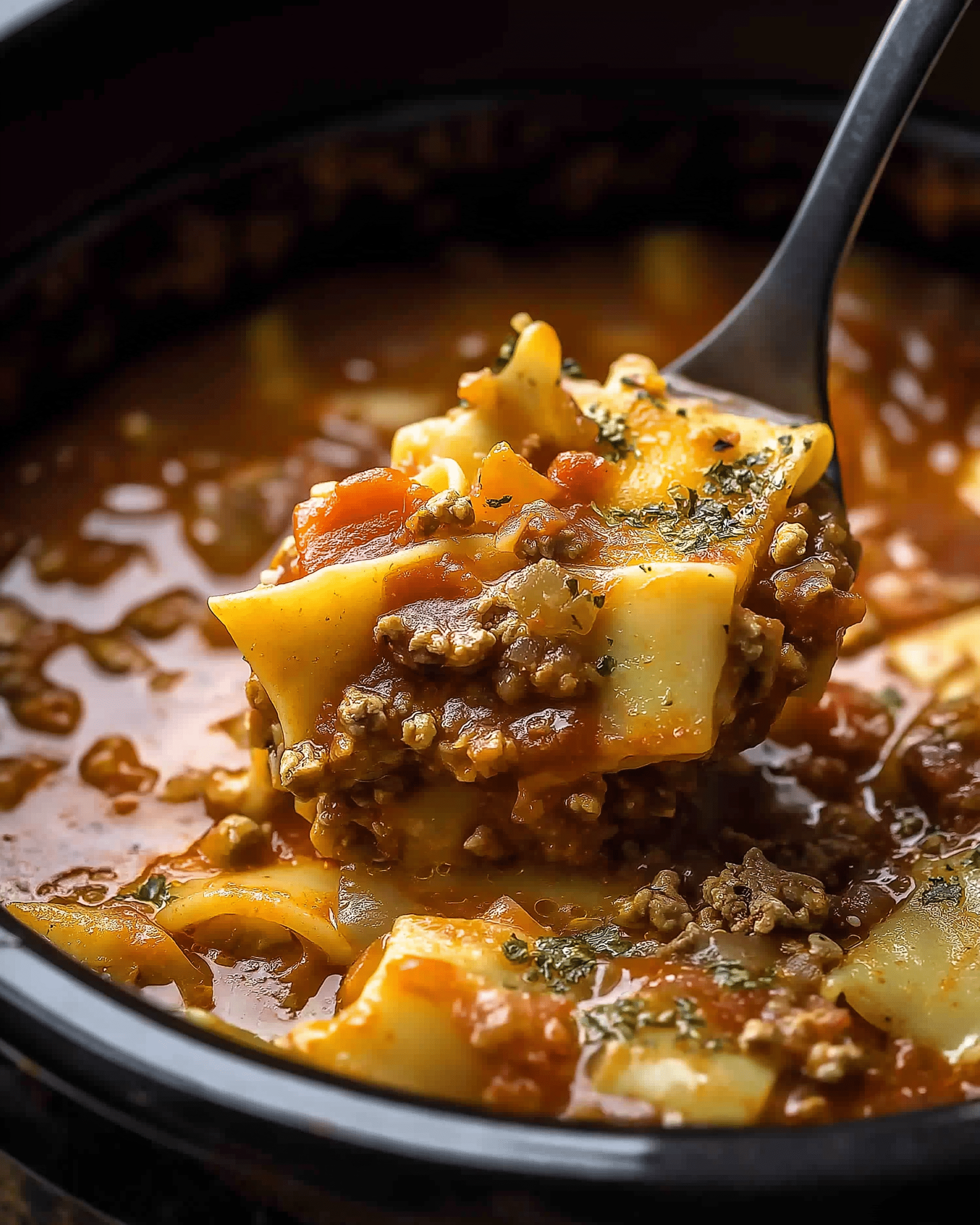 Beef Lasagna Soup