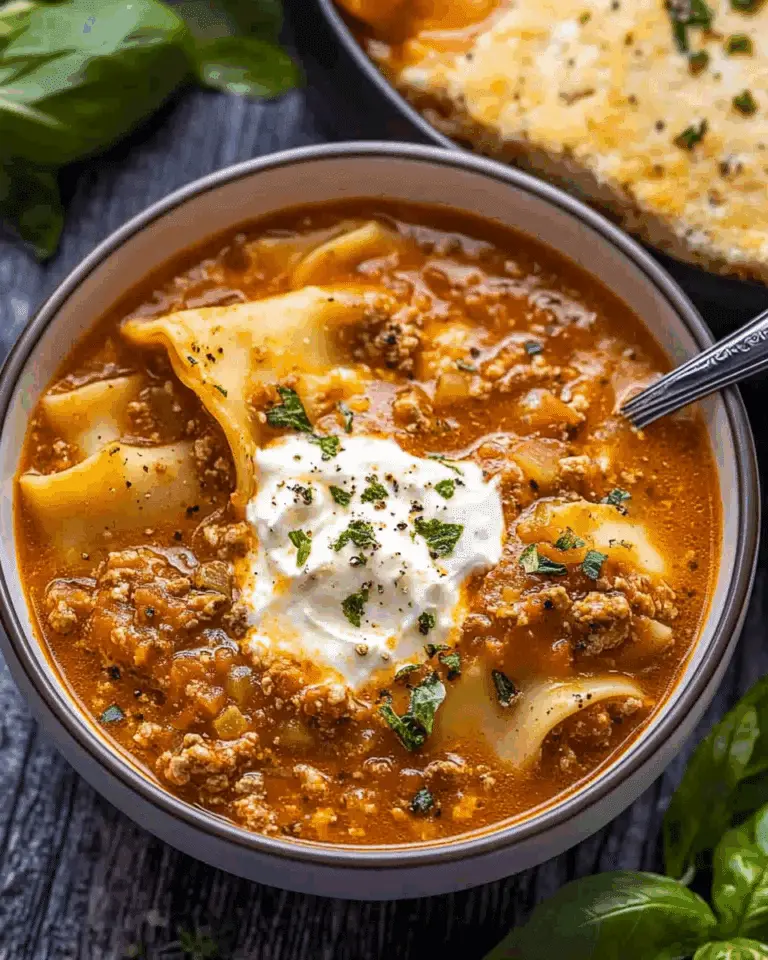 Beef Lasagna Soup