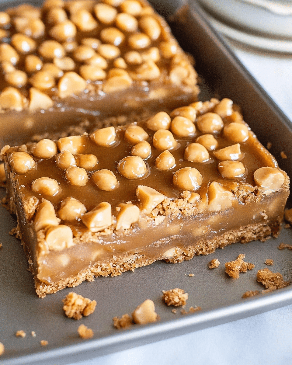 Gooey Butterscotch Nut Bars