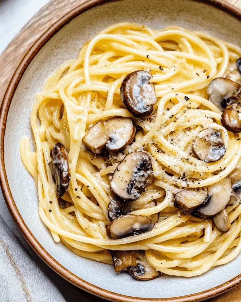 Miso Butter Shiitake Pasta