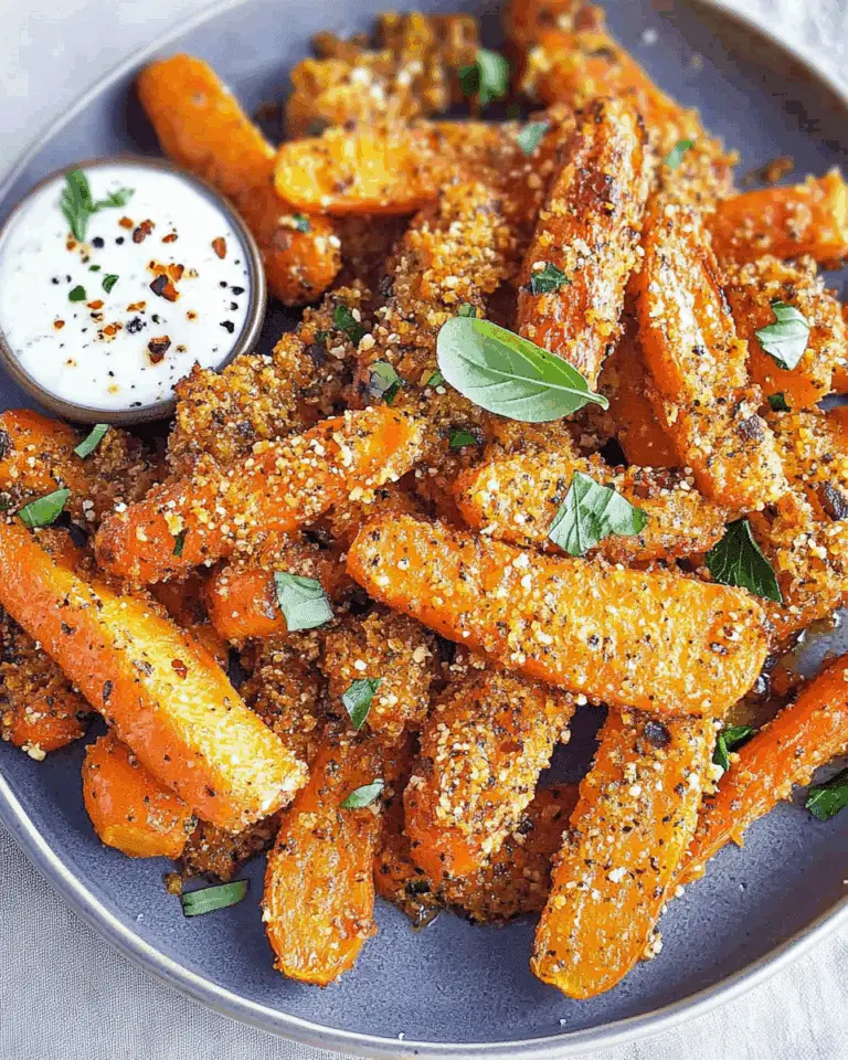 Oven Roasted Parmesan Crusted Carrots