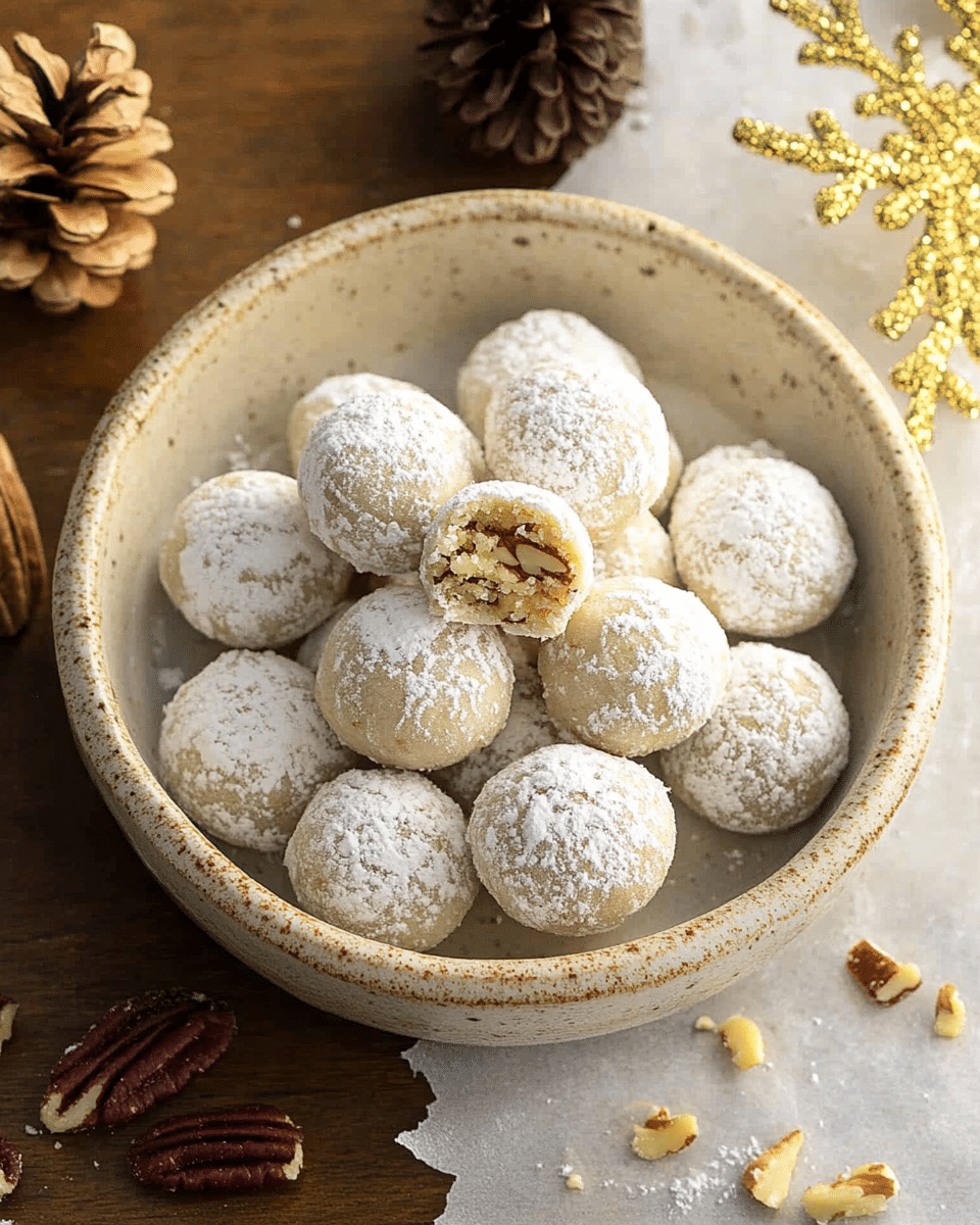 Pecan Snowball Cookies