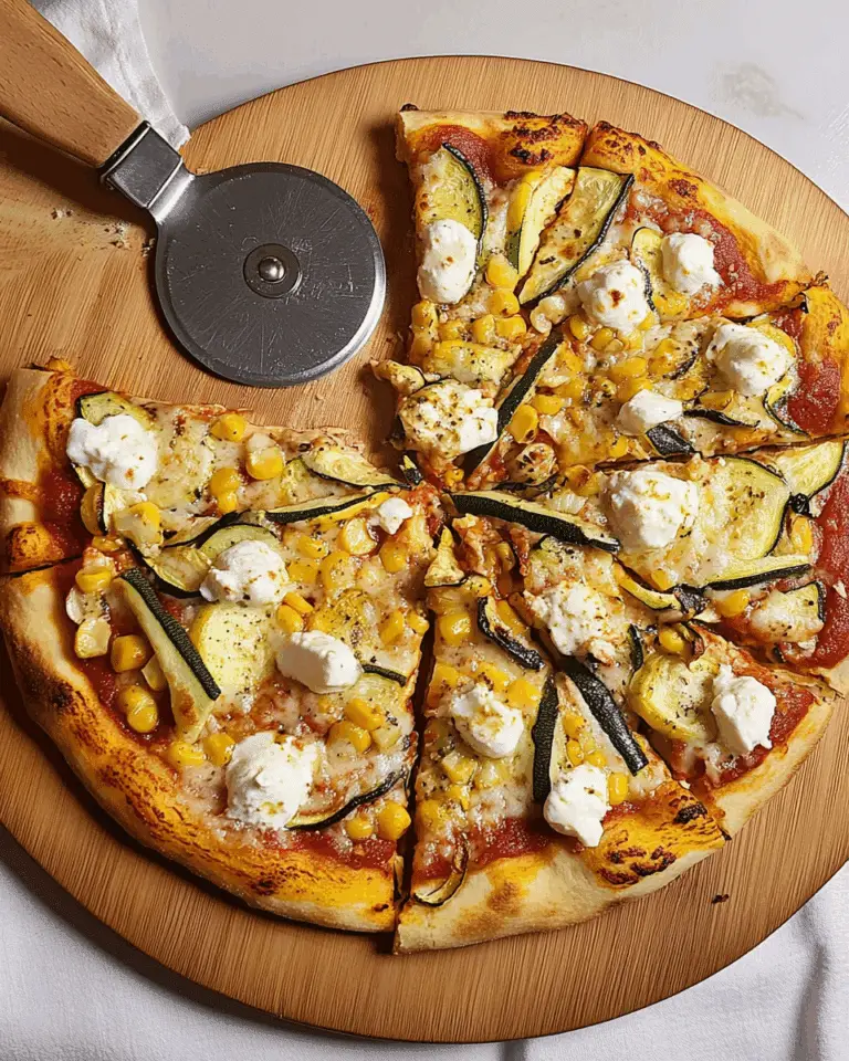 Poblano, Corn & Zucchini Pizza