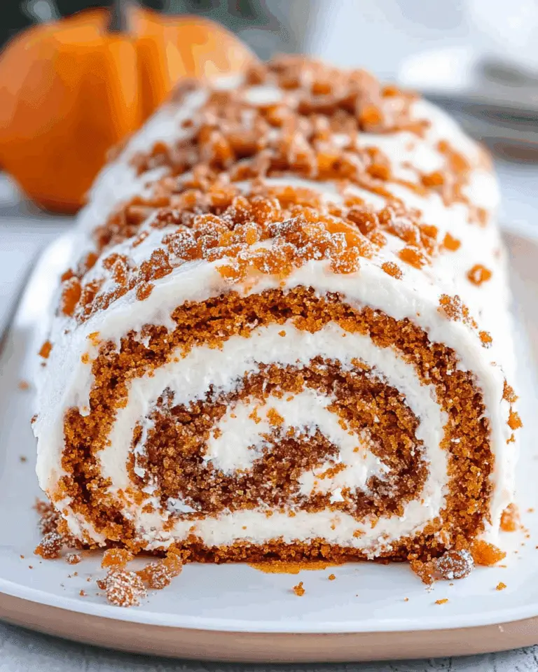 Praline Pumpkin Cake Roll