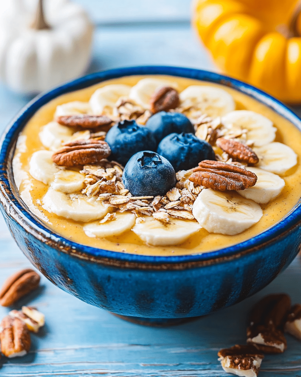 Pumpkin Pie Smoothie Bowls