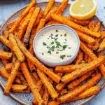 Savory Carrot Fries with Creamy Chipotle Dip