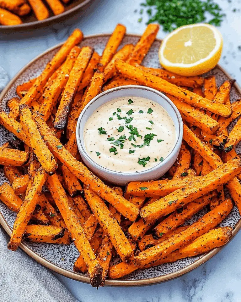 Savory Carrot Fries with Creamy Chipotle Dip