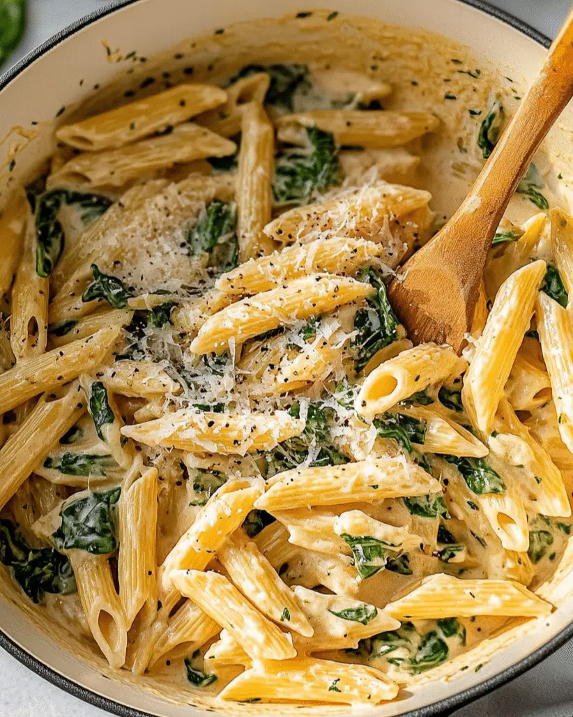 Creamy Spinach Pasta with Sun-Dried Tomatoes