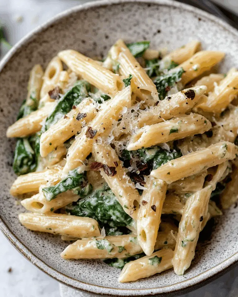Creamy Spinach Pasta with Sun-Dried Tomatoes