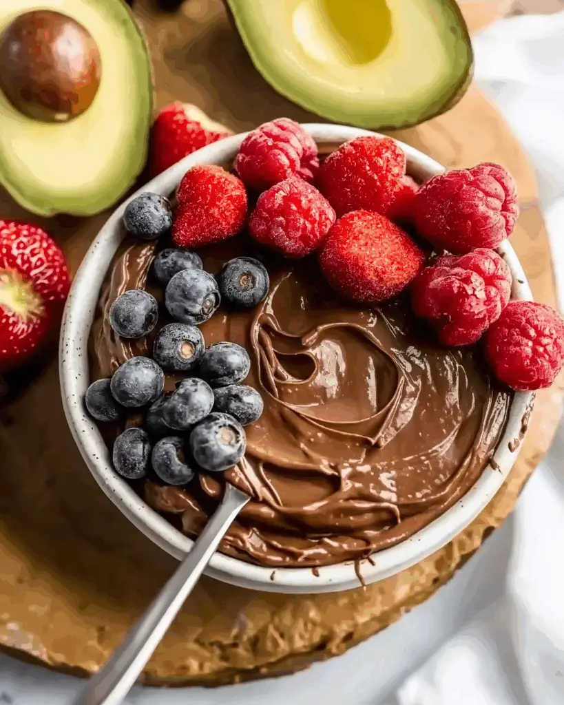 Avocado Chocolate Fruit Dip