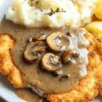 Chicken Schnitzels with Mushroom Gravy