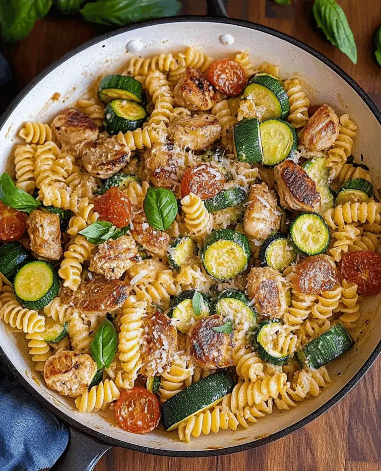 Chicken Zucchini Pasta Skillet