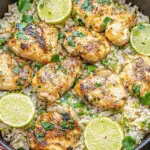 Cilantro-Lime Chicken and Rice Skillet