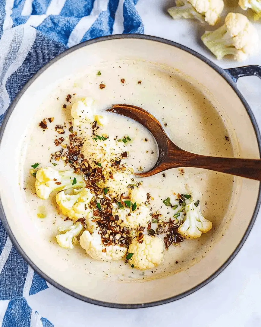 Creamy Cashew Cauliflower Soup
