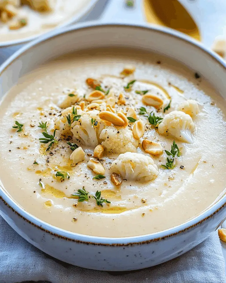 Creamy Cashew Cauliflower Soup