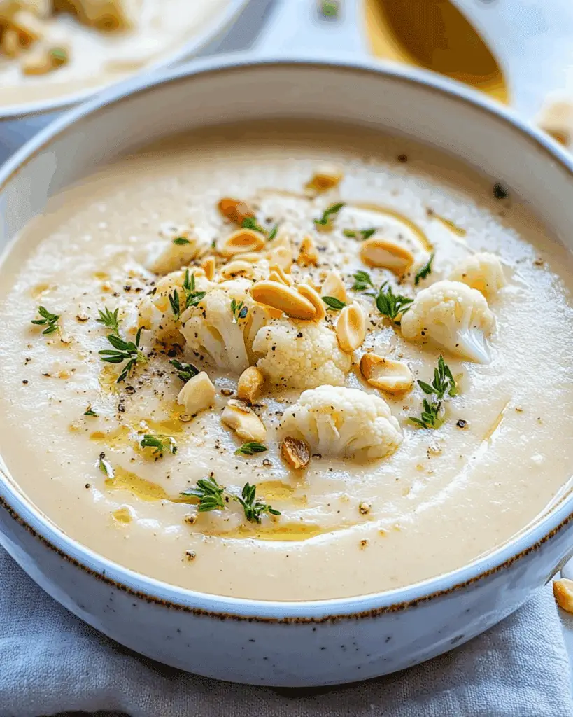 Creamy Cashew Cauliflower Soup