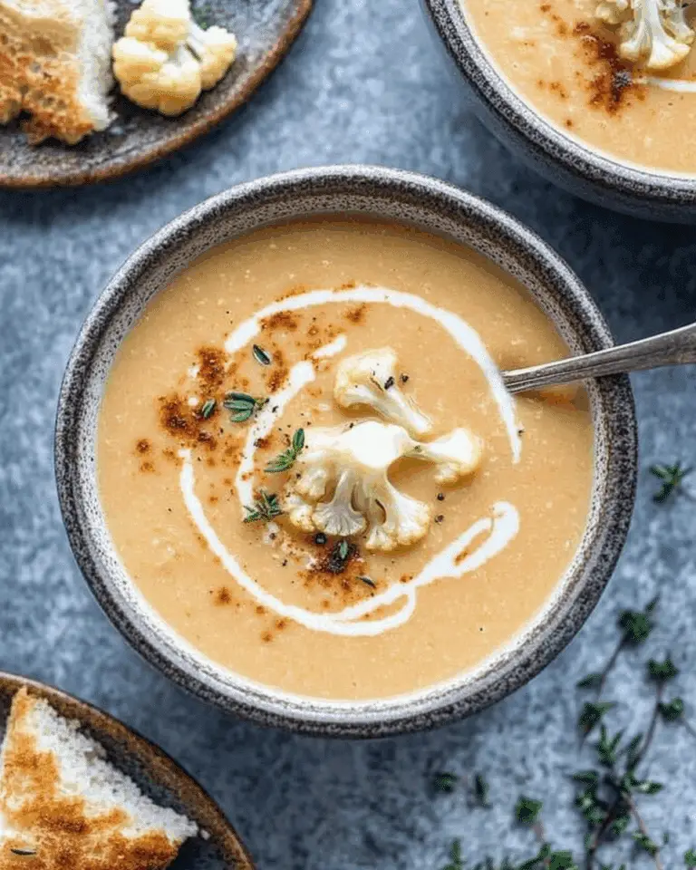 Creamy Roasted Cauliflower Soup