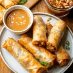Crispy Baked Vegetable Spring Rolls