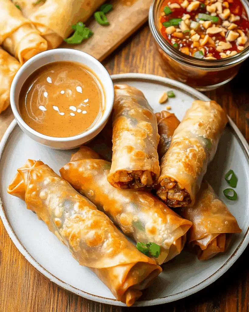 Crispy Baked Vegetable Spring Rolls