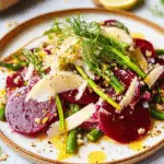 Fennel Salad with Roasted Beets and Shaved Asparagus