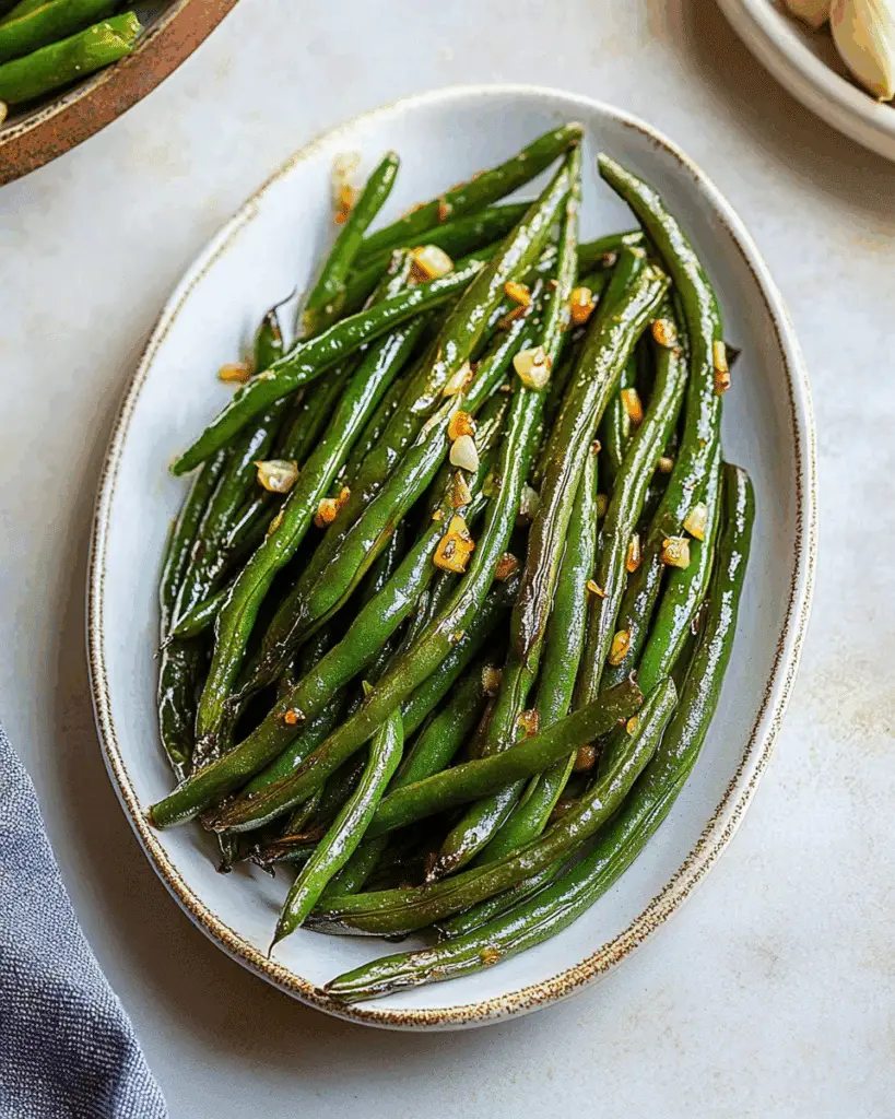 Garlic Roasted Green Beans