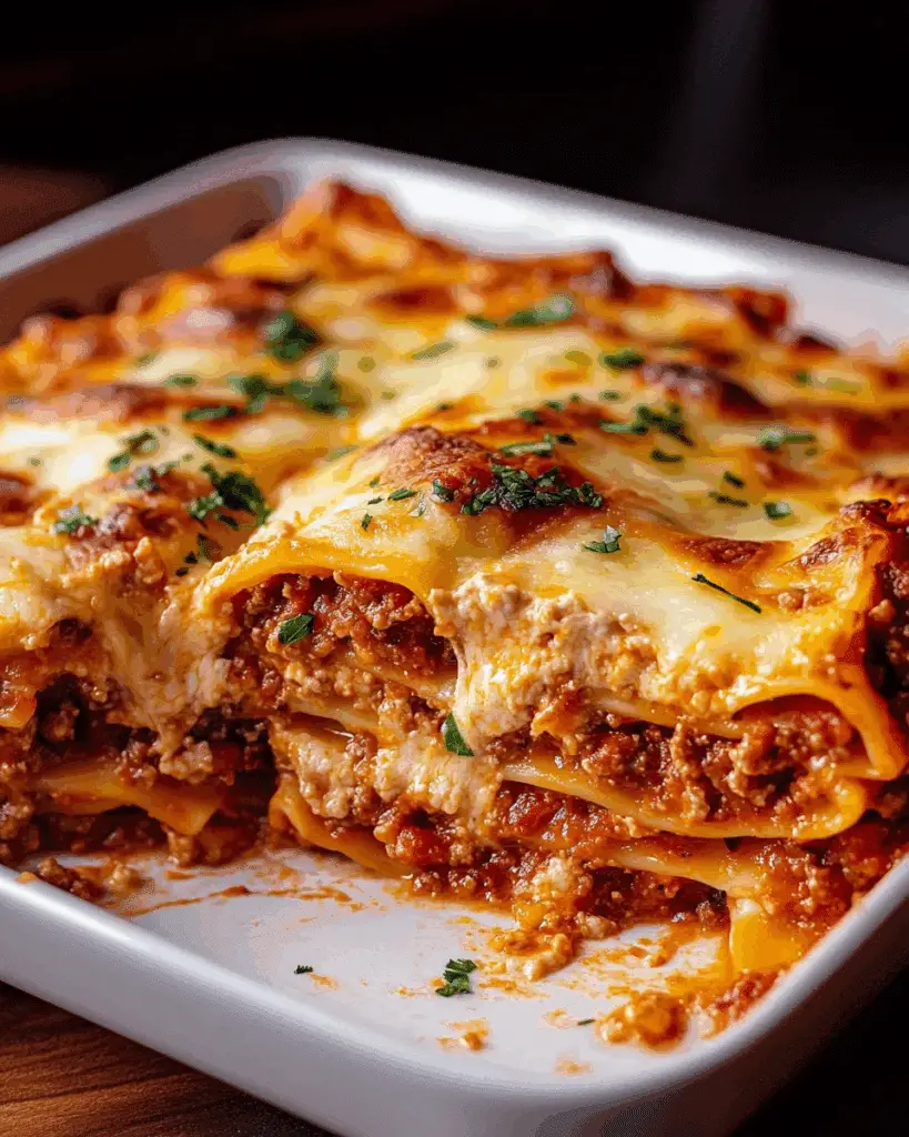 Lasagna Bolognese with Ricotta