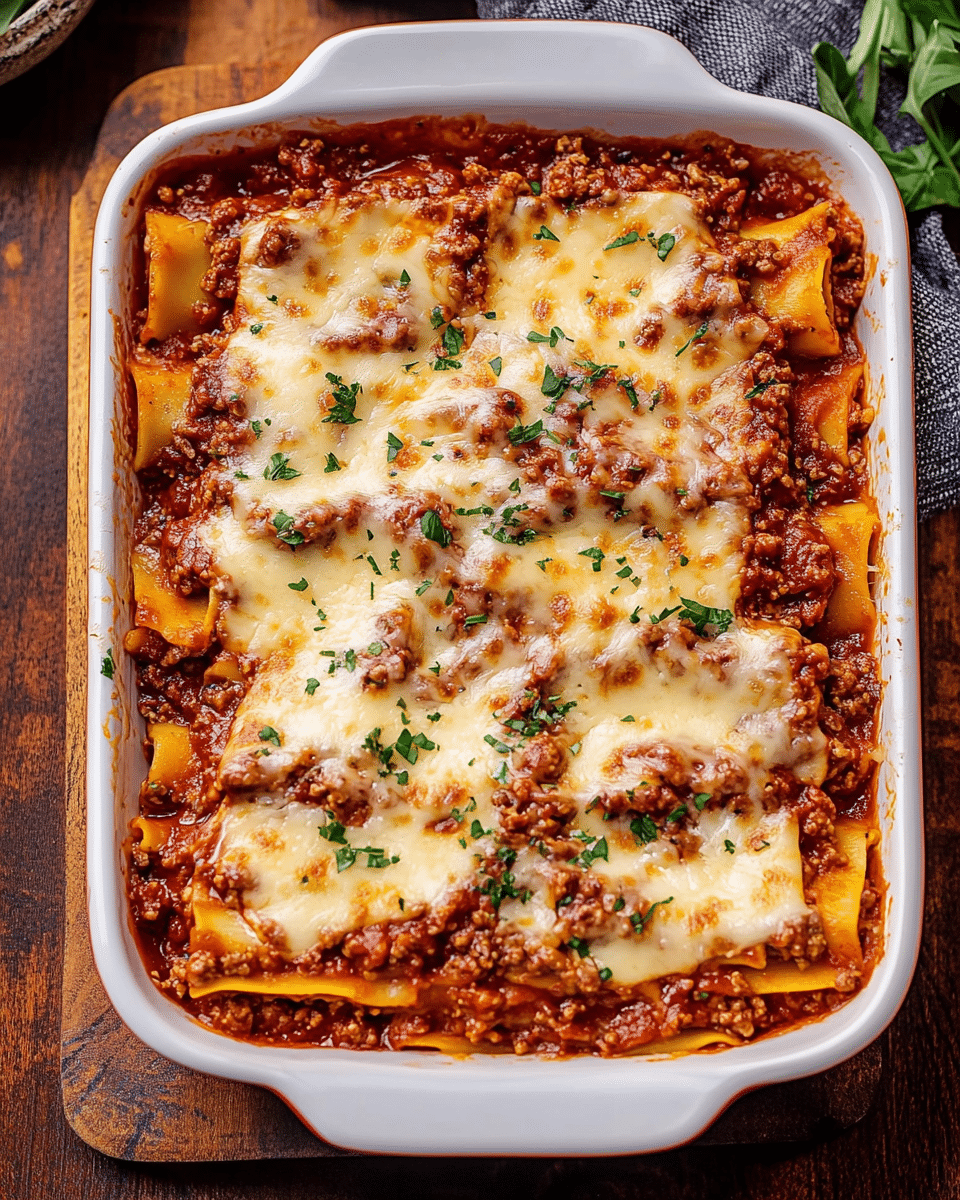 Lasagna Bolognese with Ricotta