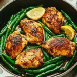 Lemon Garlic Butter Chicken and Green Beans Skillet