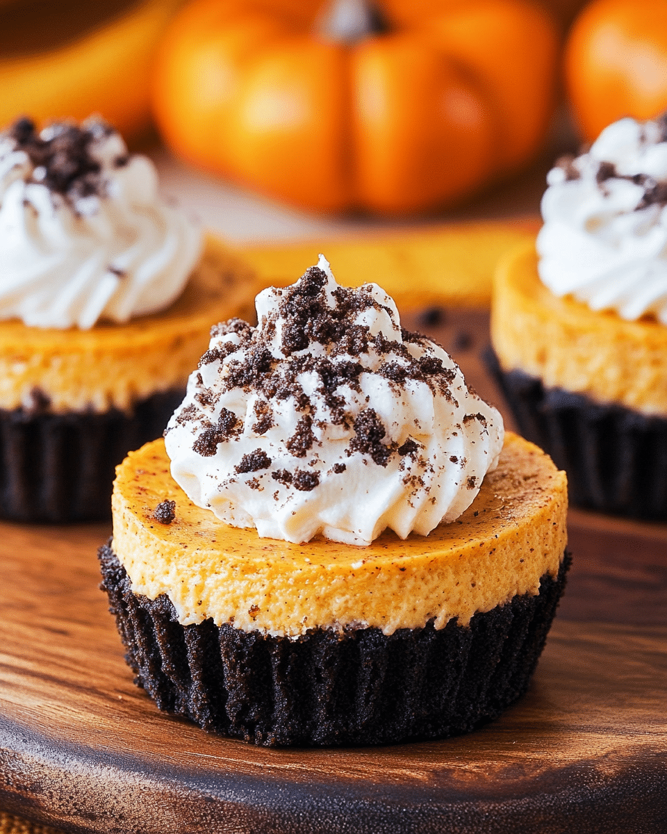 Mini Pumpkin Cheesecakes