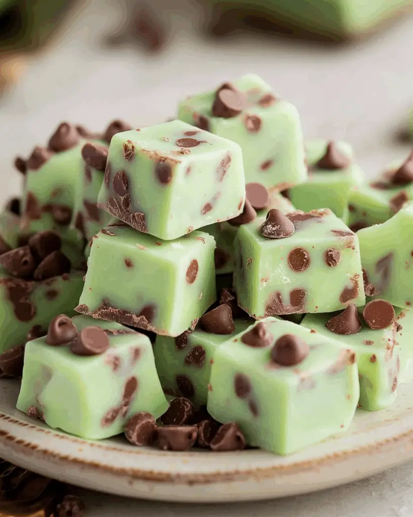 Mint Chocolate Chip Fudge