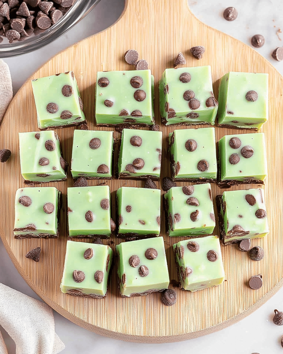 Mint Chocolate Chip Fudge